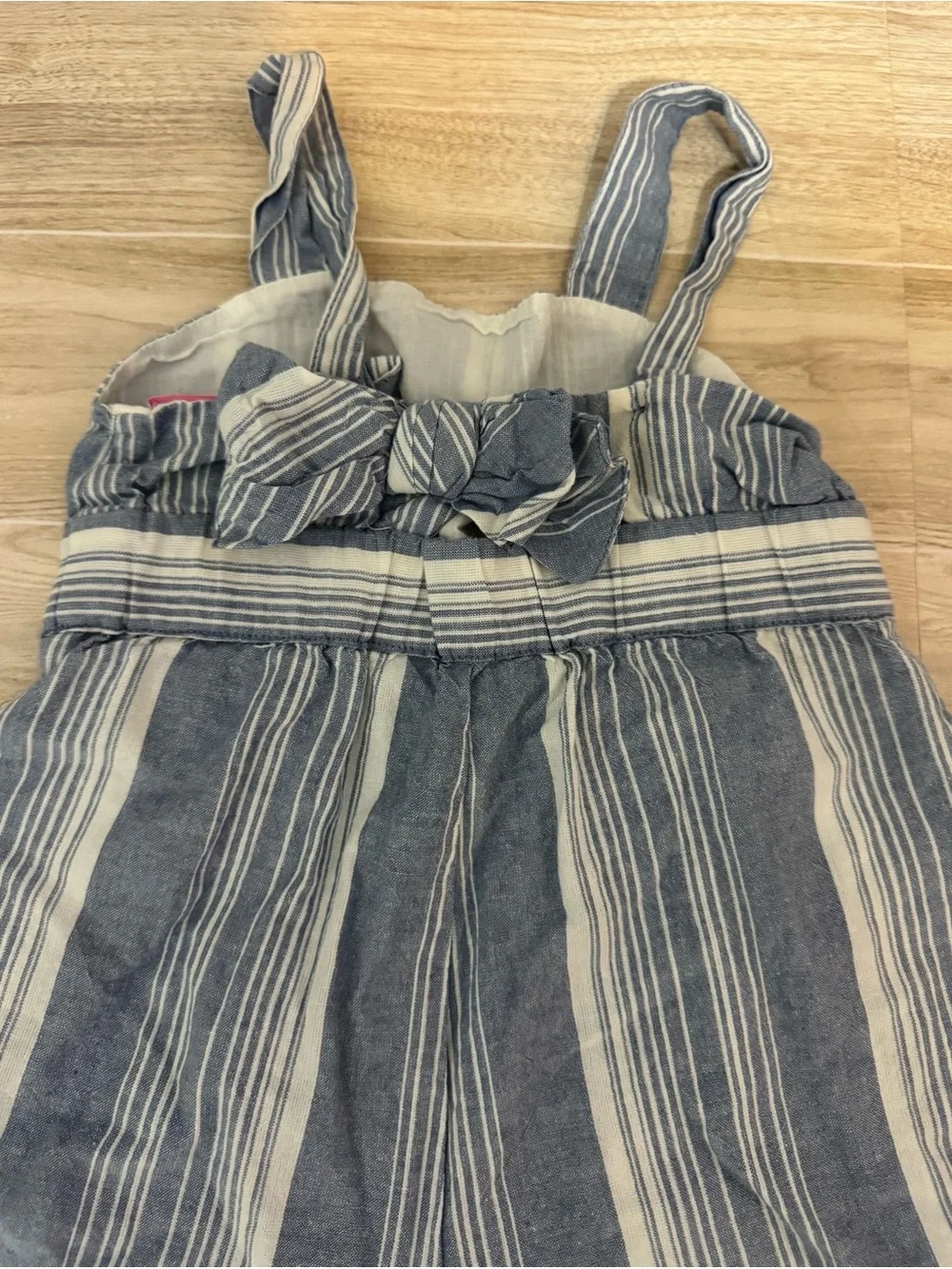 Tommy Bahama Blue and White Striped Wide-Leg Jumpsuit